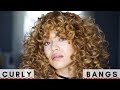 How I Style Curly Bangs!