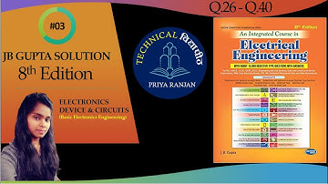 JB GUPTA Objective | EDC Electronics Device and circuit | JB GUPTA MCQ Basic electronics#03
