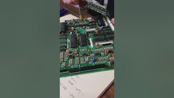 Korg poly 61 repair battery replace and board cleaning. Board 2