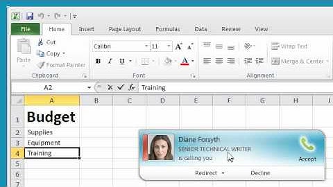 Microsoft Lync: How to answer a call