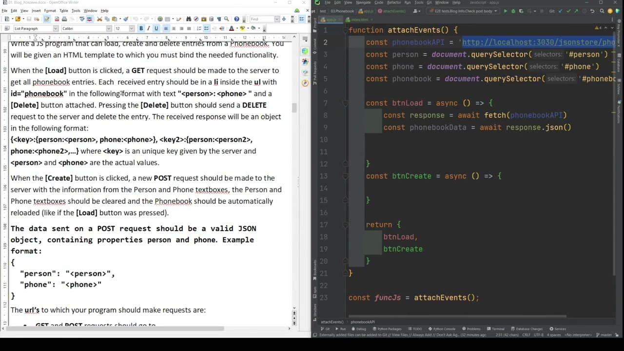 SoftUni Front-End - 03. Phonebook - JavaScript HTTP and AJAX-Exercise