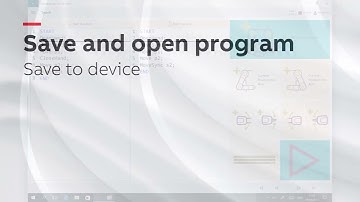 YuMi® Save and open program