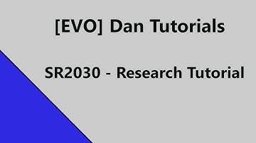 SR2030 Research Tutorial