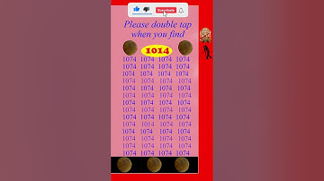 Spot (Find) 1014 in 5 seconds, #observation  #skills , Visual Test,  #search #puzzle #shorts #quiz