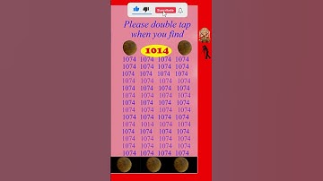 Spot (Find) 1014 in 5 seconds, #observation  #skills , Visual Test,  #search #puzzle #shorts #quiz