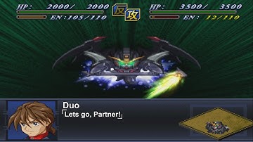 Super Robot Wars Alpha 2-Gundam Deathscythe Hell Custom Attacks|第2次スーパーロボット大戦α-ガンダムデスサイズヘルカスタム 全武装