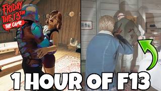 1 Hour Of JASON & COUNSELOR Gameplay | Friday the 13th: The Game (Camp Forest Green)