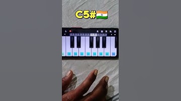 Thumbnail of jana gana Mana Adhinayaka Jaya hai 🇮🇳❤️piano tutorial #shorts#nbforu#india