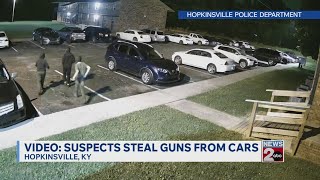 Suspects steal guns from cars in Hopkinsville, KY