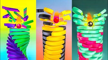 Stack Ball 3D! Very satisfying and relaxing ASMR slicing video!