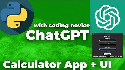 Calculator App With TkInter UI on ChatGPT from OpenAI