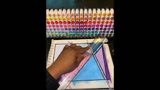 Easy 2 Minute Abstract Art For Beginners! Calm Your Nervous System #arttherapy #easyart #abstractart