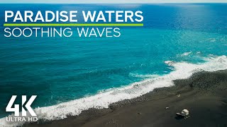 Soothing Sounds of Crashing Ocean Waves on a Tropical Island - 4K Paradise Waters, Hawaii