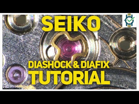 Seiko Diashock & Diafix Jewel Setting Tutorial - Removal
