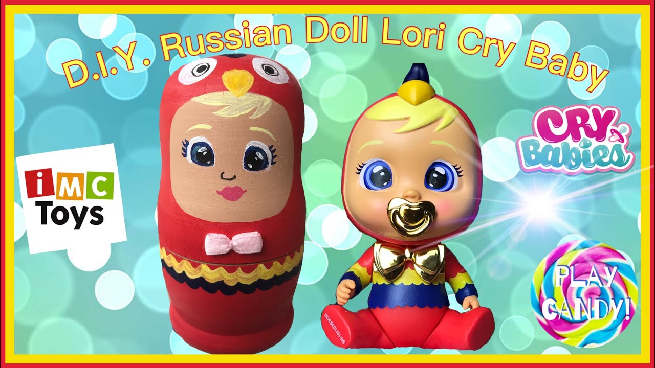 D.I.Y Exclusive Cry Babies Magic Tears Lori painting a Russian Doll Crafting Video