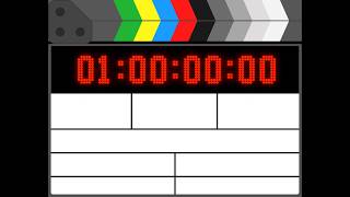 1 Hour Digital Film Slate Timecode Animation | 4K | 60FPS | Free Download