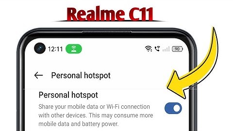 Hotspot Not Working on Realme C11 Problem Solved