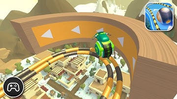 Action Balls: Gyrosphere Race - Gameplay Walkthrough Part 74 - Game Levels 207-208 (iOS, Android)