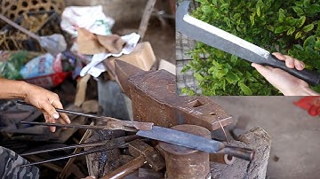 Phục hồi dao quắm dân tộc đi rừng - Phần 1 | Lò Rèn Dao Phúc Sen HD&VIP | Dao phúc sen