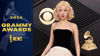 Rosé Brings the Drama in Sweeping Grammys 2026 Look | E! News