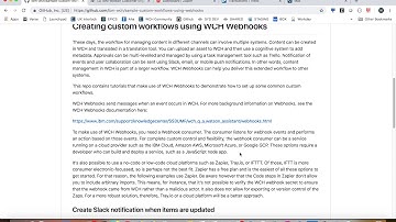 IBM WCH - Custom Workflow Webhooks Part1