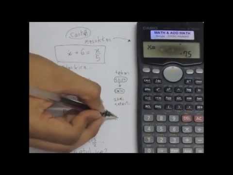Semak jawapan matematik guna calculator casio fx570 - YouTube