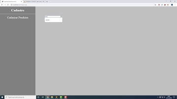 Sistema de cadastro com PHP e MySql aula - 2/2