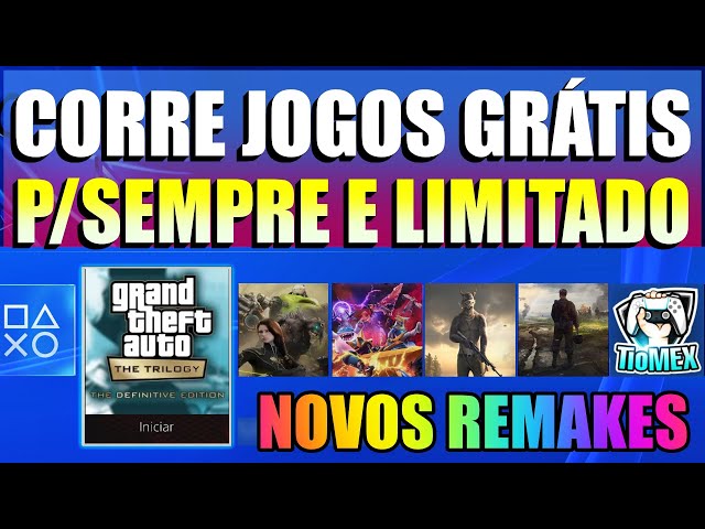 CORRE !!! Novos JOGOS GRÁTIS Para VOCÊ Pegar PARA SEMPRE No PS4, PC e XBOX  !!! +150 JOGOS GRÁTIS !! 