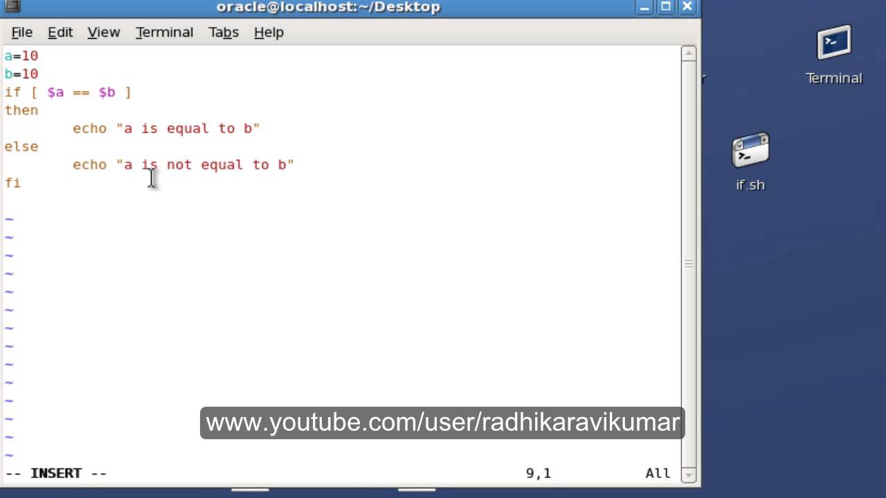 hellige gå ind omdrejningspunkt Unix : If else If statements in shell scripting - YouTube