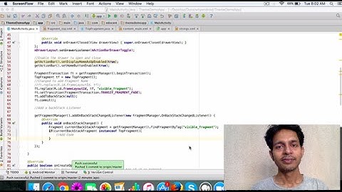Learn how to use the OnBackStackChangedListener