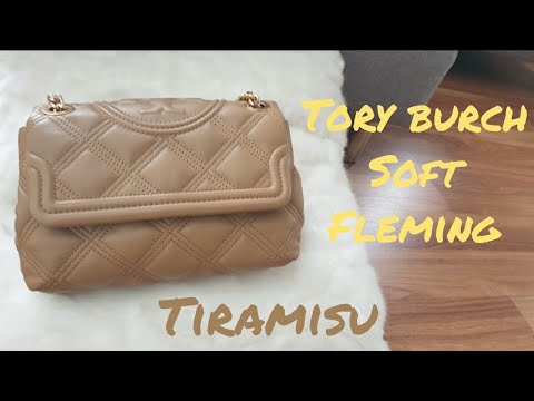 Tory Burch Soft Fleming Convertible in Tiramisu (small size) - YouTube