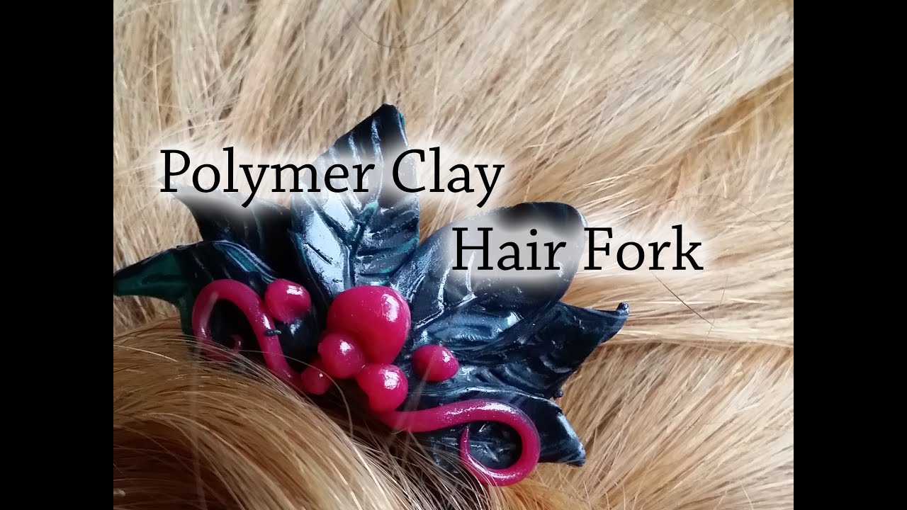 Polymer Clay - Elvish Hair Fork - YouTube