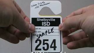 Custom Parking Hang Tag