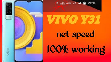 vivo y31 main net speed kaise show kare | how to show net speed in vivo y31
