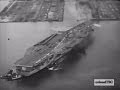 USS Forrestal (CV-59) leaves the shipyard after christening - 12 December 1954