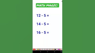 Magic trick! #shorts #subtraction #subtract #fast #fastandeasymaths #math #mathematics #bones