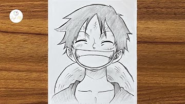 Easy anime drawing || How to draw Monkey D. Luffy step-by-step || How to draw anime characters