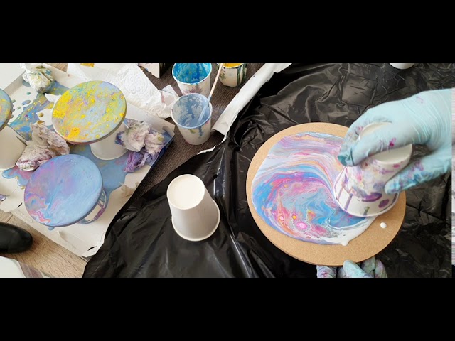 Tuto : l'huile de silicone dans le pouring art 