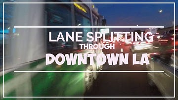 Lane Splitting in Los Angeles  During Rush Hour Traffic MOTOVLOG |   |Gixxer Sisters