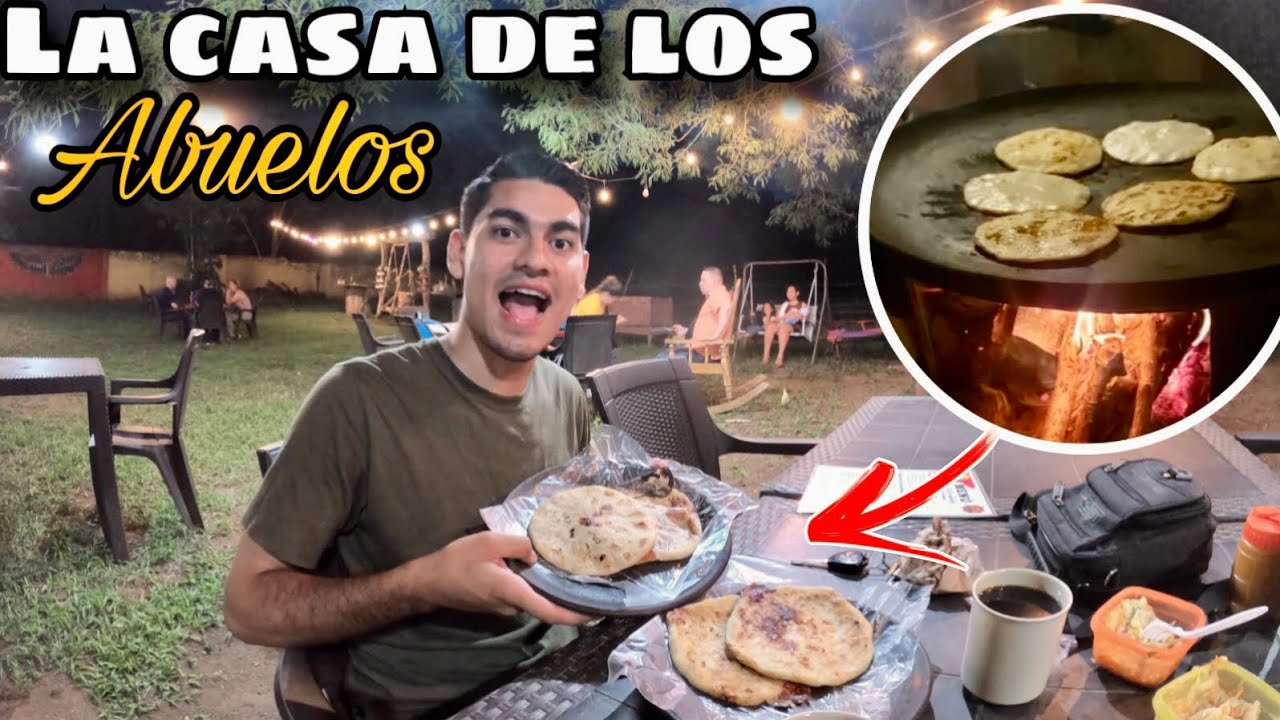 PUPUSAS EN COMAL PUPUSERIA LA CASA DE LOS ABUELOS; QUELEPA SAN MIGUEL