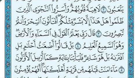 سورة الانبياء. للصف السادس الاعدادي ماهر المعيقلي