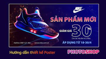 Bài 7 Photoshop itplus | Thiết kế Banner giầy  cực đẹp