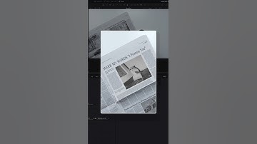 Mind-Blowing Newspaper Text Effect in Fusion (DaVinci Resolve Free) #1