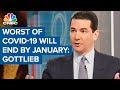 Covid-19 pandemic 'will be over by January one way or the other,' says former FDA chief Scott Gottli