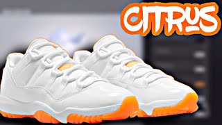 NBA 2K22 Shoe Creator: *NEW* Air Jordan 11s Low “Citrus”