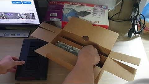 US ROBOTICS COURIER 56K MODEM UNBOXING