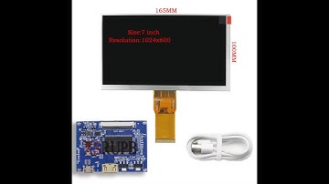7 Inch 1024*600 Display LCD Monitor Driver Board Mini HDMI For Lattepanda,Raspberry Pi Banana Pi PC