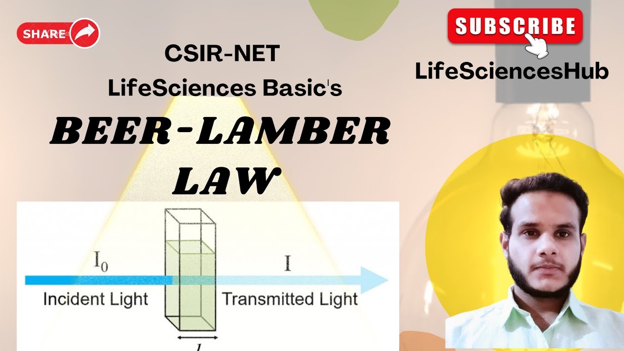 BeerLambert Law Basic Light Spectroscopy 2024 YouTube