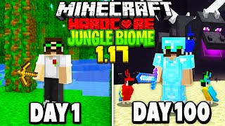 I Survived 100 Days in a JUNGLE WORLD in 1.17 Hardcore Minecraft