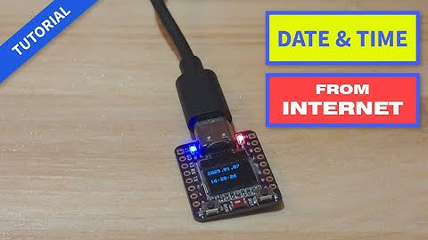 ESP32 C3 OLED - Get Time and Date From Internet